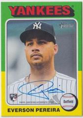 Everson Pereira #ROA-EP Baseball Cards 2024 Topps Heritage Real One Autograph Prices