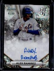 Alex Ramirez [Speckle] Baseball Cards 2023 Bowman Sterling Prospect Autograph Prices