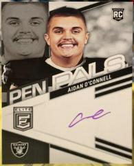 Aidan O'Connell [Blue Ink] #PPAOC Football Cards 2023 Panini Donruss Elite Pen Pals Autographs Prices
