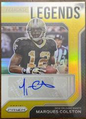 Marques Colston [Gold Prizm] Football Cards 2021 Panini Prizm Franchise Legends Signatures Prices
