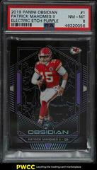 Patrick Mahomes II [Electric Etch Purple] #1 Football Cards 2019 Panini Obsidian Prices