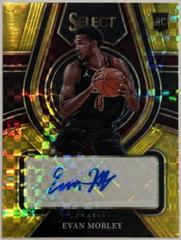 Evan Mobley [Gold Wave] Basketball Cards 2021 Panini Select Rookie Jersey Autographs Prices