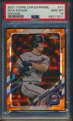 Max Kepler [Orange] #11 Baseball Cards 2021 Topps Chrome Sapphire Prices