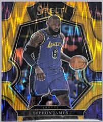 LeBron James [Gold Flash] #226 Basketball Cards 2022 Panini Select Prices
