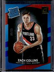 Zach Collins [Holo Red Laser] Basketball Cards 2017 Panini Donruss Prices