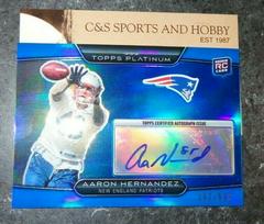Aaron Hernandez [Blue Refractor Autograph] Football Cards 2010 Topps Platinum Prices