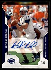 Anthony Morelli [Autograph Red] #1 Football Cards 2008 Upper Deck Draft Edition Prices