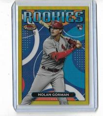 Nolan Gorman [Gold] #FRD-18 Baseball Cards 2023 Topps Finest Rookies Design Variation Prices