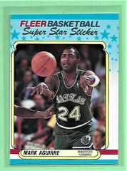 Mark Aguirre #1 Basketball Cards 1988 Fleer Sticker Prices