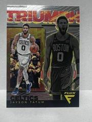 Jayson Tatum [Silver] #14 Basketball Cards 2022 Panini Flux Triumph Prices