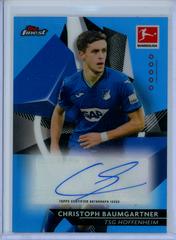 Christoph Baumgartner [Blue Refractor] #BCA-CB Soccer Cards 2020 Topps Finest Bundesliga Autographs Prices
