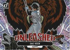 Zac Veen [Rapture] #U3 Baseball Cards 2023 Panini Donruss Unleashed Prices
