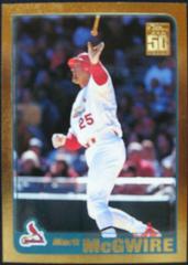 Mark McGwire #50 Baseball Cards 2001 Topps Gold Prices