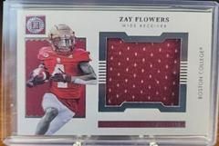 Zay Flowers #ERS-ZF Football Cards 2023 Panini Chronicles Draft Picks Encased Substantial Rookie Swatches Prices