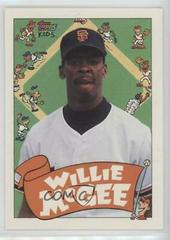 Willie McGee Baseball Cards 1992 Topps Kids Prices