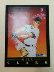 Will Clark Baseball Cards 1991 Fleer Pro Vision Prices