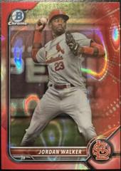 Jordan Walker [Red Lava] #BDC-36 Baseball Cards 2022 Bowman Draft Chrome Prices