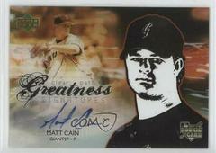Matt Cain [Autograph] #124 Baseball Cards 2006 Upper Deck Future Stars Prices