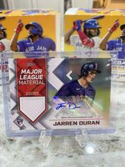 Jarren Duran Baseball Cards 2022 Topps Major League Material Autographs Prices