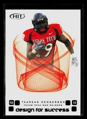 Taurean Henderson [Silver] Football Cards 2006 Sage Hit Design for Success Prices