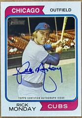 Rick Monday #ROA-RMY Baseball Cards 2023 Topps Heritage Real One Autographs High Number Prices