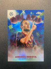 Andres Iniesta [Blue] #G-7 Soccer Cards 2022 Topps Chrome UEFA Club Competitions Golazo Prices