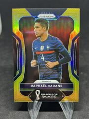 Raphael Varane [Gold] Soccer Cards 2022 Panini Prizm World Cup Prices