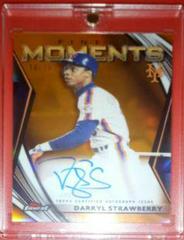 Darryl Strawberry [Orange Refractor] Baseball Cards 2021 Topps Finest Moments Autographs Prices