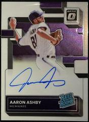 Aaron Ashby Baseball Cards 2022 Panini Donruss Optic Rated Rookie Signatures Prices