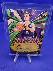 Christian Braun [Ruby] #FP-CBD Basketball Cards 2022 Panini Court Kings Fresh Paint Autographs Prices