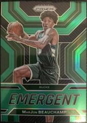 MarJon Beauchamp [Green] #3 Basketball Cards 2022 Panini Prizm Emergent Prices
