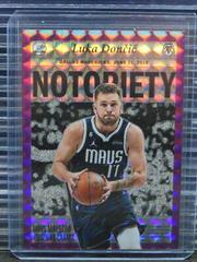 Luka Doncic [Purple] #4 Basketball Cards 2022 Panini Mosaic Notoriety Prices