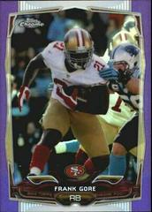 Frank Gore [Purple Refractor] #1 Football Cards 2014 Topps Chrome Prices