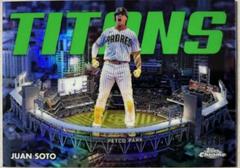 Juan Soto [Green] #CT-6 Baseball Cards 2023 Topps Chrome Titans Prices
