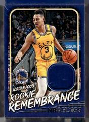 Jordan Poole [Winter] #RR-JPG Basketball Cards 2022 Panini Hoops Rookie Remembrance Prices