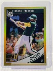 Reggie Jackson [Gold] #91 Baseball Cards 2018 Panini Donruss Optic Prices