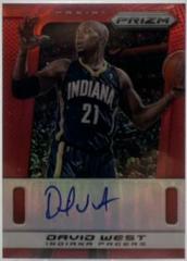 David West Red Prizm #130 Basketball Cards 2013 Panini Prizm Autograph Prices