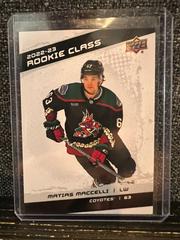 Matias Maccelli #RC-29 Hockey Cards 2022 Upper Deck Rookie Class Prices