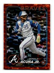 Ronald Acuna Jr. [Orange Crackle Foil] #1 Baseball Cards 2024 Topps Prices
