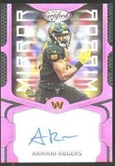 Armani Rogers [Pink] #MS100 Football Cards 2023 Panini Certified Mirror Signatures Prices