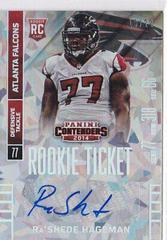 RA'Shede Hageman [Sec Autograph Cracked Ice Ticket] #168 Football Cards 2014 Panini Contenders Prices