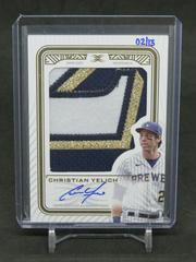 Christian Yelich Baseball Cards 2023 Topps Definitive Patch Collection Prices
