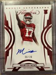 Marvin Mims [Autograph Ruby] #122 Football Cards 2023 Panini Flawless Collegiate Prices