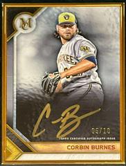 Corbin Burnes [Gold] #MFA-CB Baseball Cards 2023 Topps Museum Collection Framed Autographs Prices