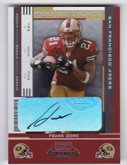 Frank Gore [Preview Ticket Autograph Green] #139 Football Cards 2005 Playoff Contenders Prices