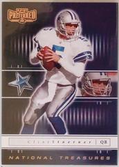 Clint Stoerner [National Treasures Gold] #63 Football Cards 2001 Playoff Preferred Prices