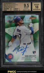 Kris Bryant [Green Refractor] #KB Baseball Cards 2015 Bowman's Best of Autographs Prices