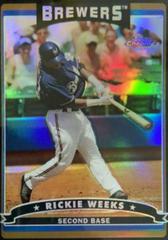 Rickie Weeks [Black Refractor] #17 Baseball Cards 2006 Topps Chrome Prices
