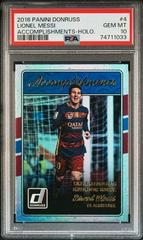 Lionel Messi [Mosaic] Soccer Cards 2016 Panini Donruss Accomplishments Prices