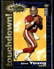Steve Young [Silver Redemption] Football Cards 1995 Collector's Choice Crash the Game Prices